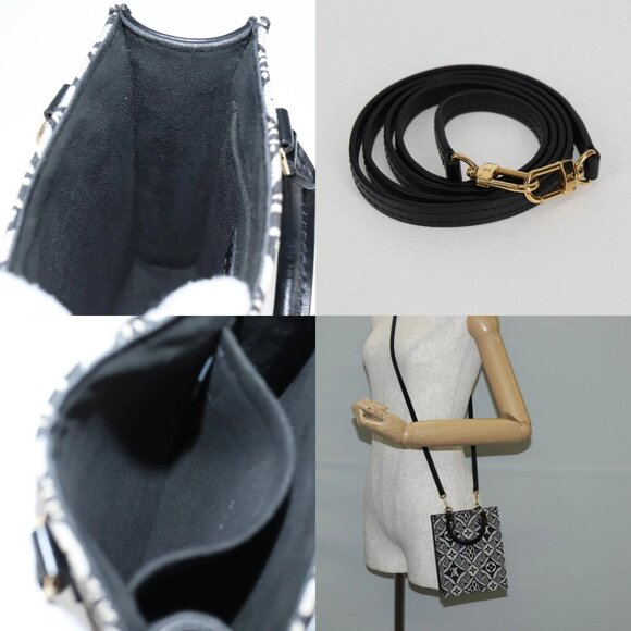 LOUIS VUITTON Pre Owned SINCE 1854 Petit Sac Plat 2way Black M80484 Auth 132612M - Picture 15 of 16